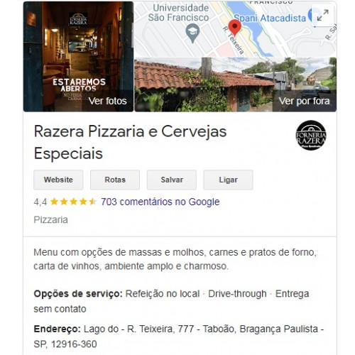 Cliente - RAZERA & SCORZA FORNERIA E CERVEJAS - Bragança Paulista - SP 